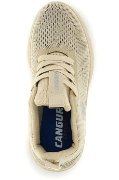 Sneakers beige in mesh traspirante Canguro CA1267