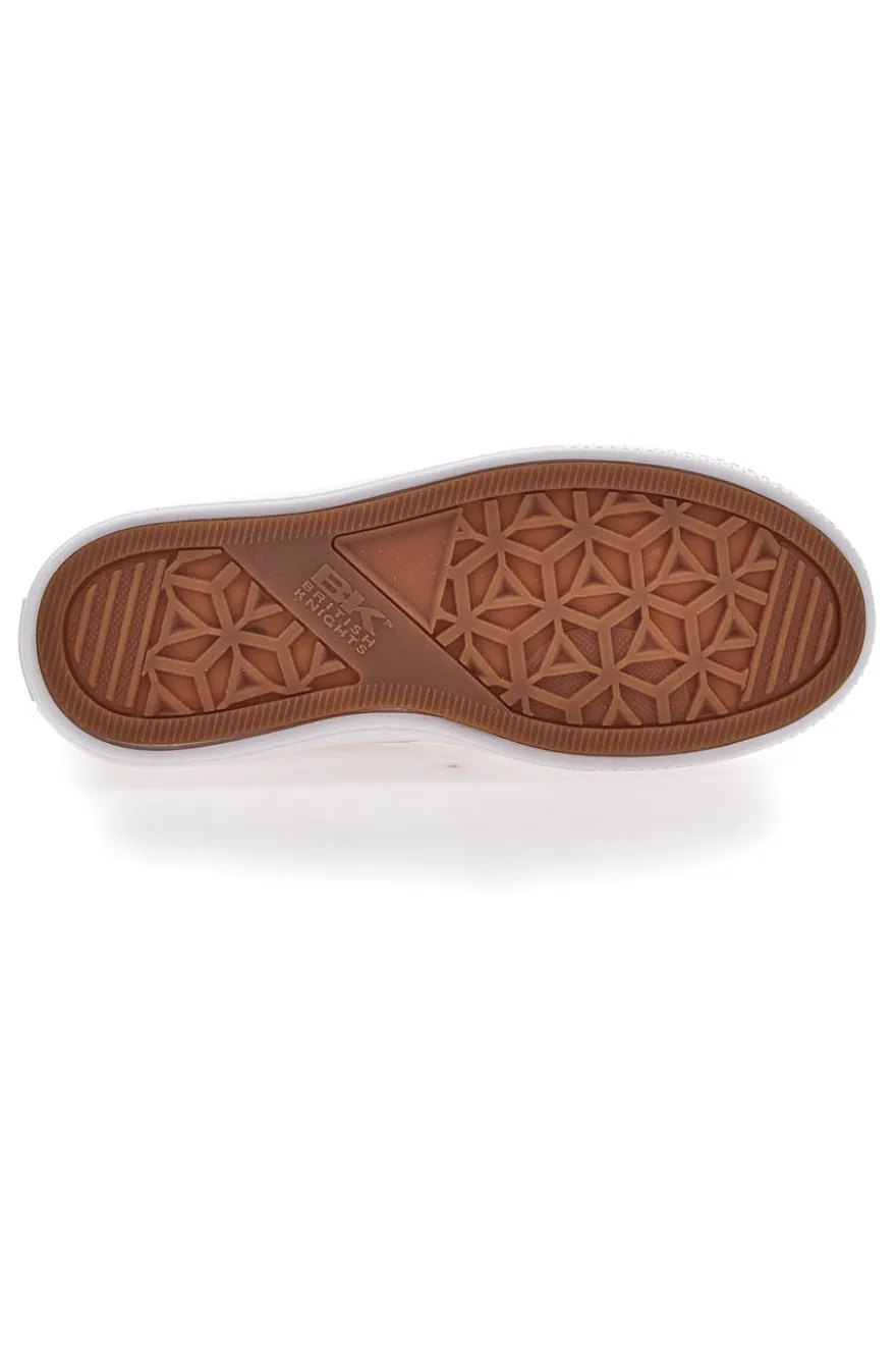 Sneakers Beige In Tela Con Platform British Knight Kaya Flow Low