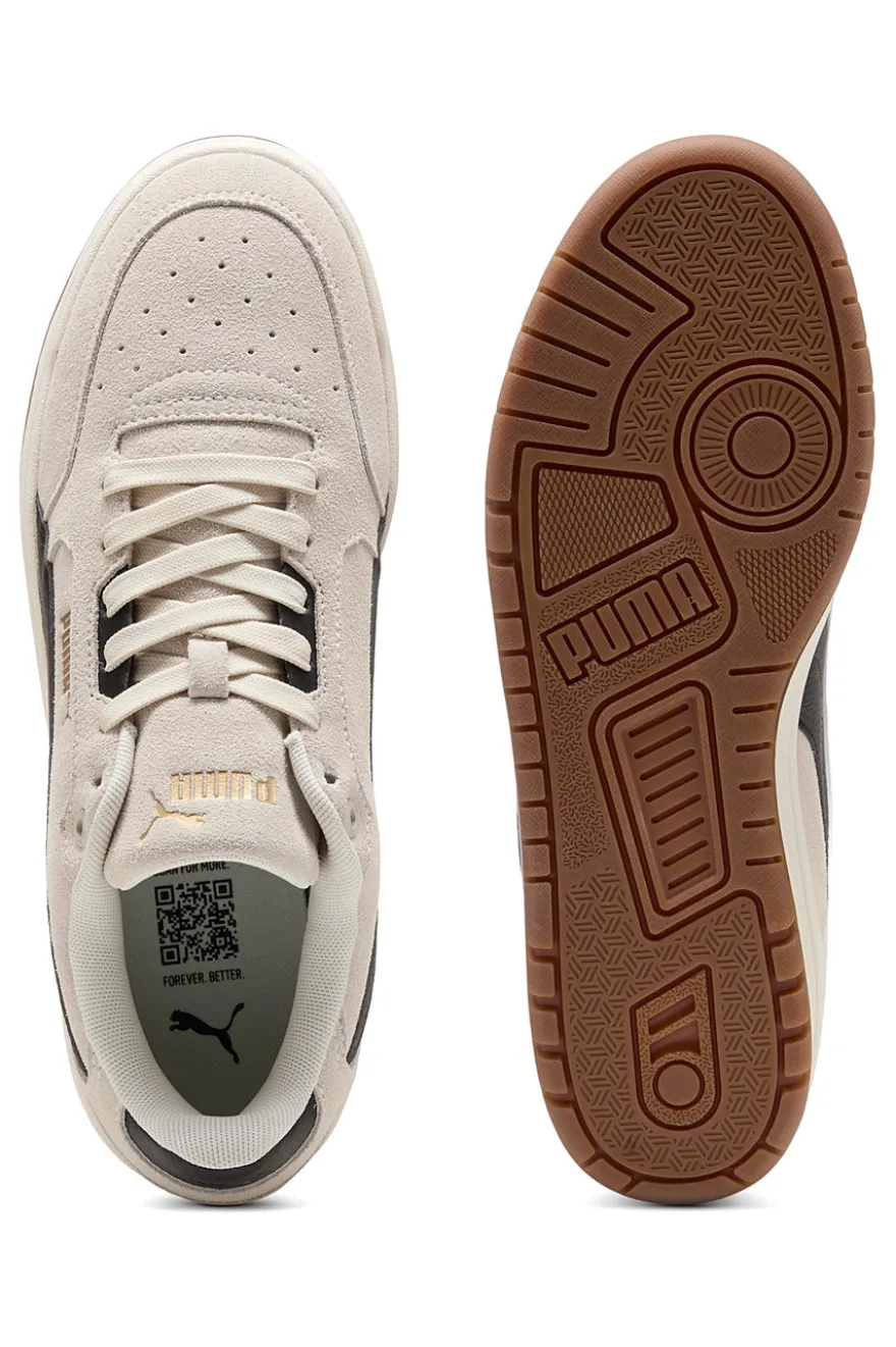 Sneakers beige in tessuto scamosciato con dettagli neri Puma Shuffle Downtown SD