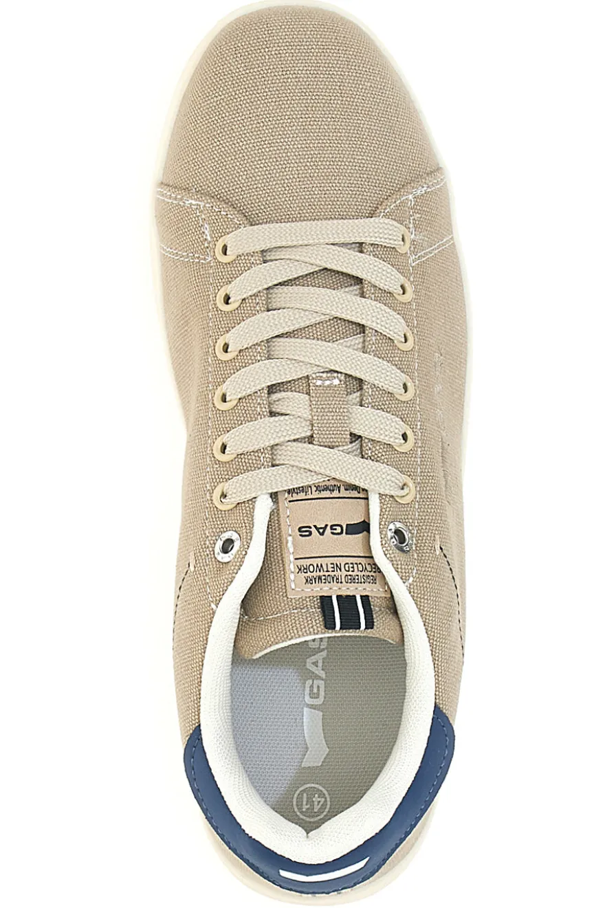 Sneakers beige in tessuto con fondo a contrasto Gas SAMMY CVS