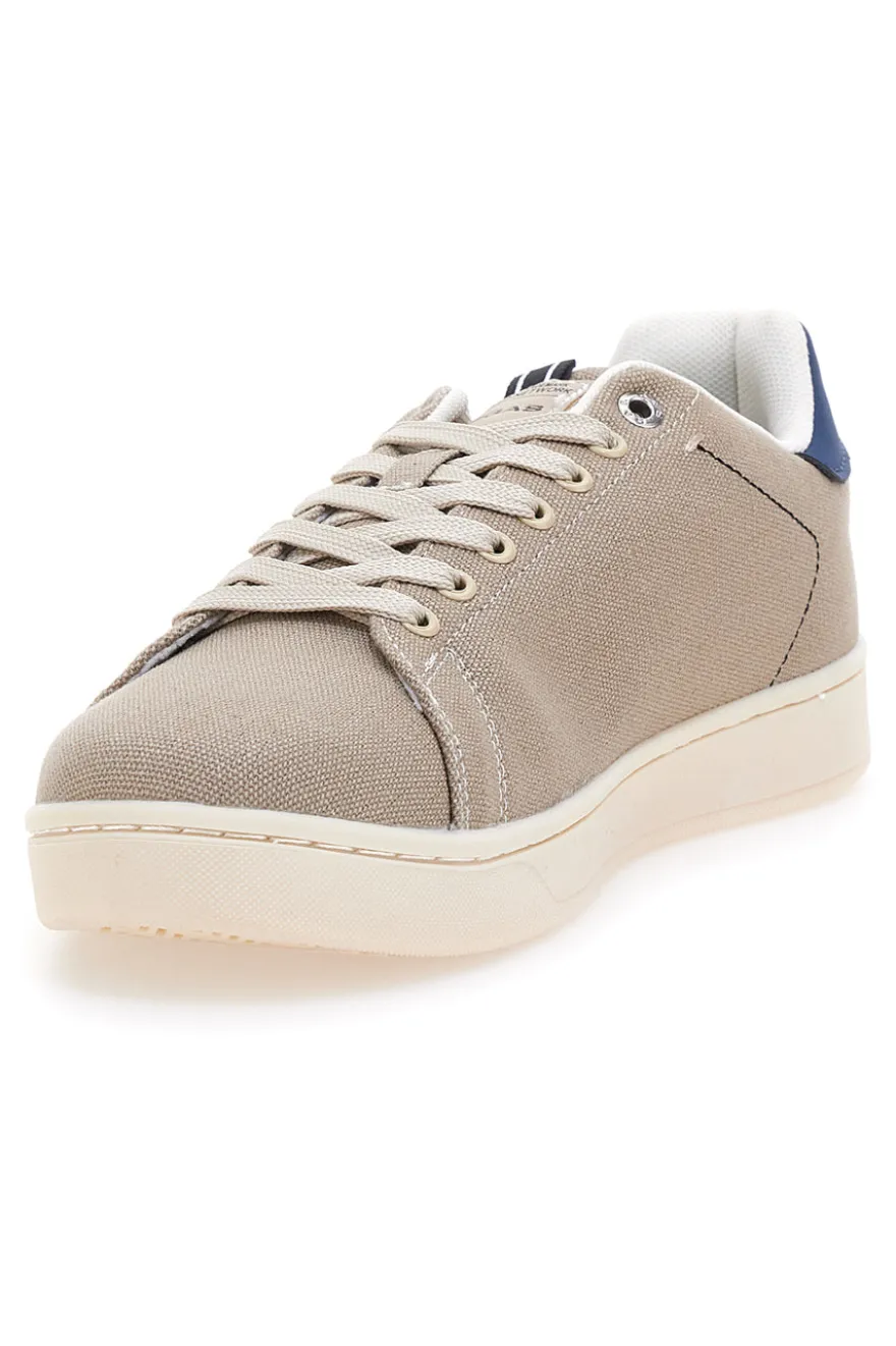 Sneakers beige in tessuto con fondo a contrasto Gas SAMMY CVS
