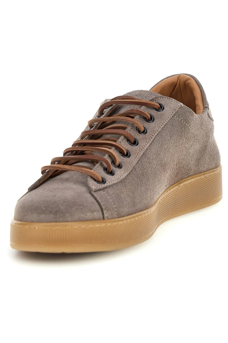Sneakers beige in vera pelle Ptr 7250