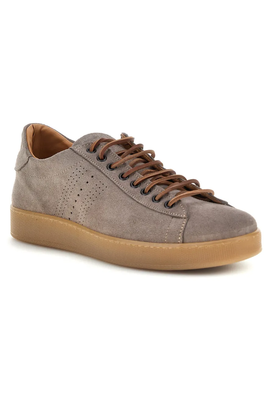 Sneakers beige in vera pelle Ptr 7250