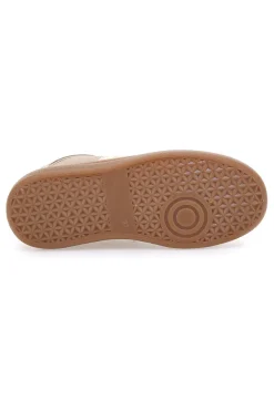 Sneakers beige inserti metallizzati fondo a contrasto Me & Me GB2026