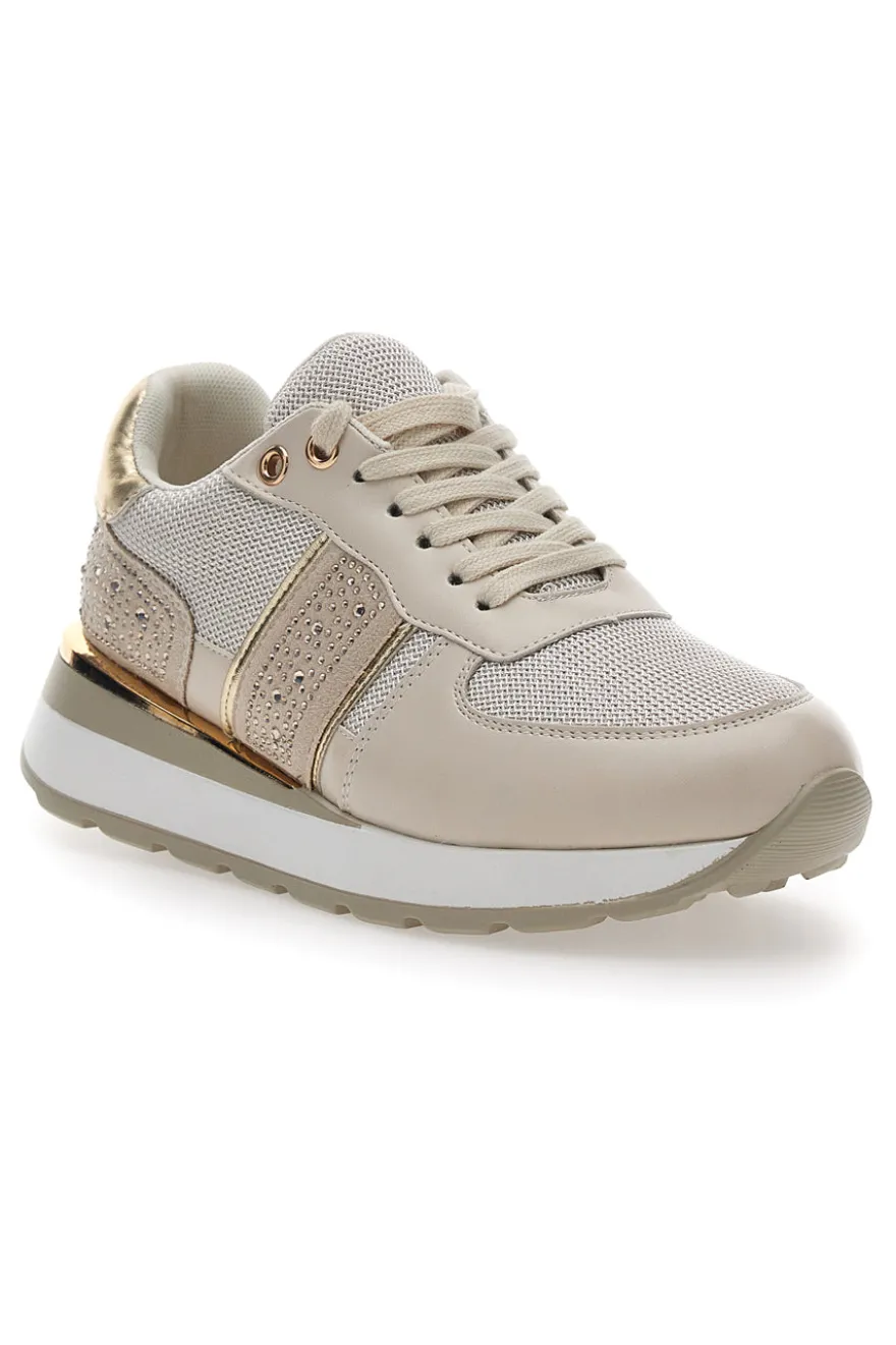 Sneakers Beige Platform Energy 154