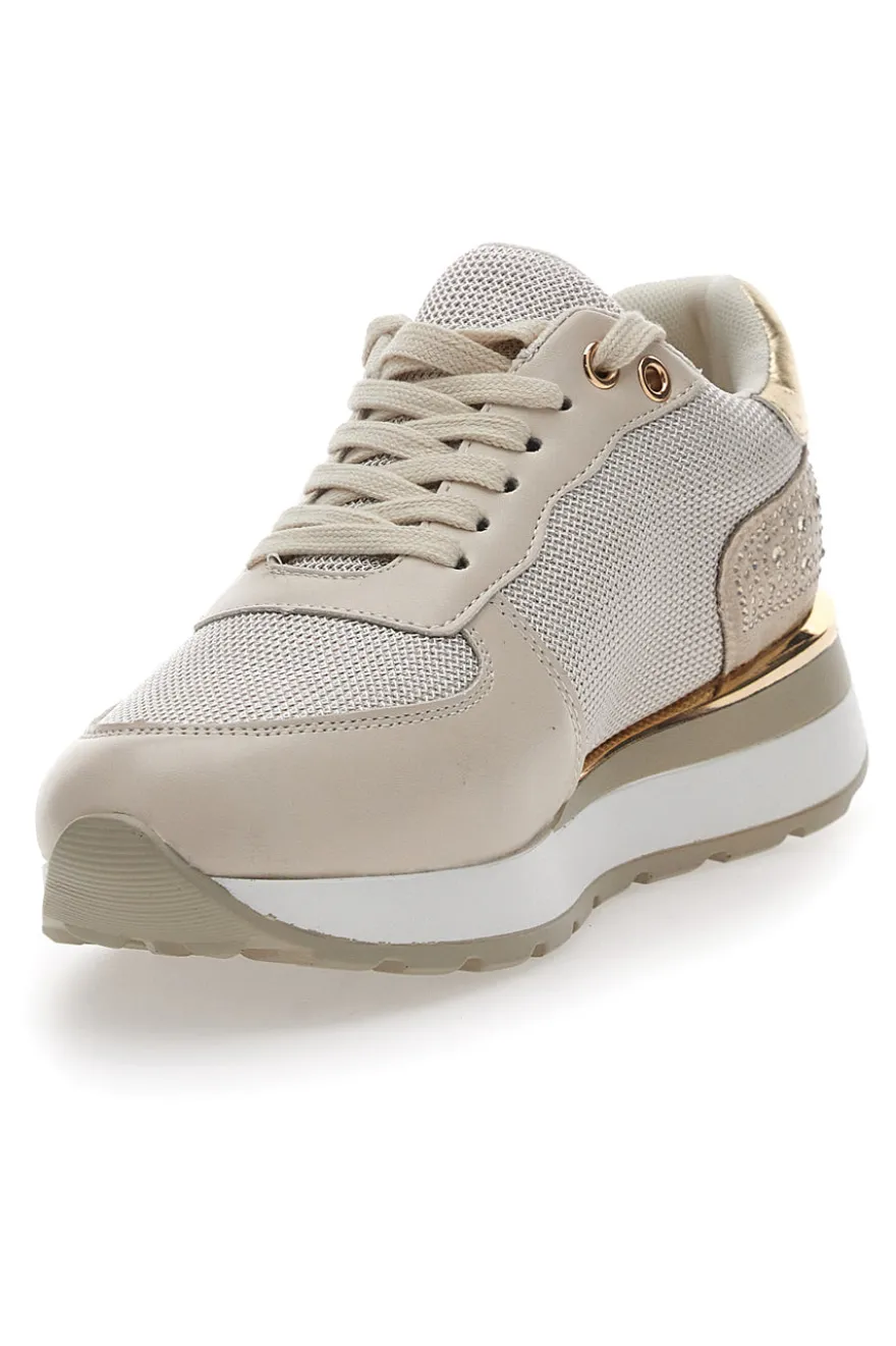 Sneakers Beige Platform Energy 154