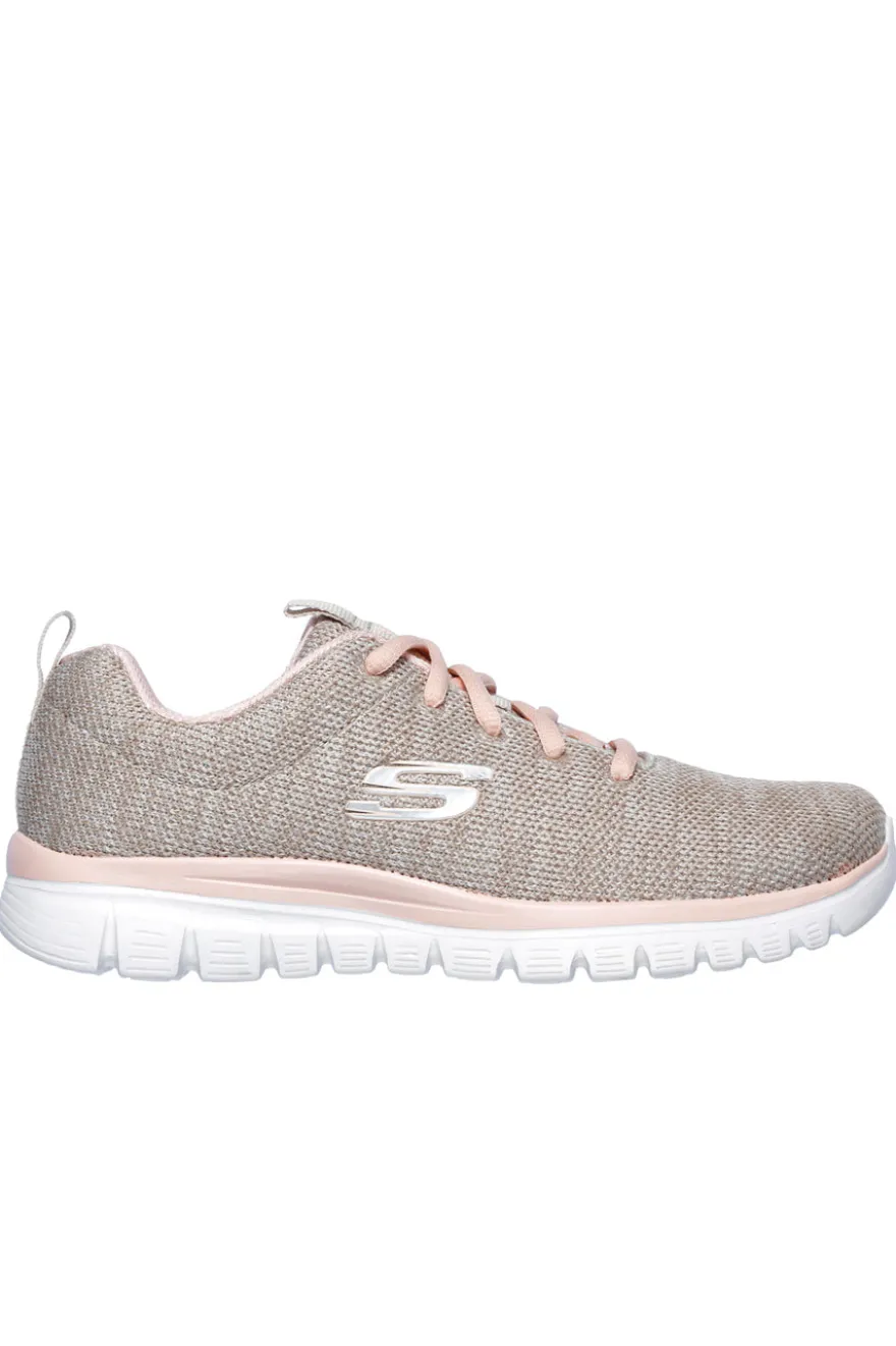 Sneakers Beige SKECHERS Graceful - Twisted Fortune