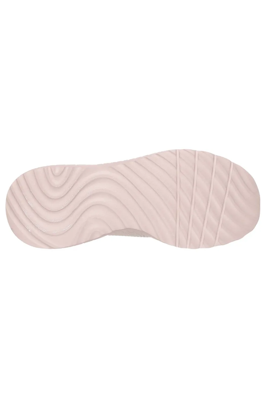Sneakers beige slip-on in mesh con Memory Foam Skechers BOBS Squad Chaos Current Muse