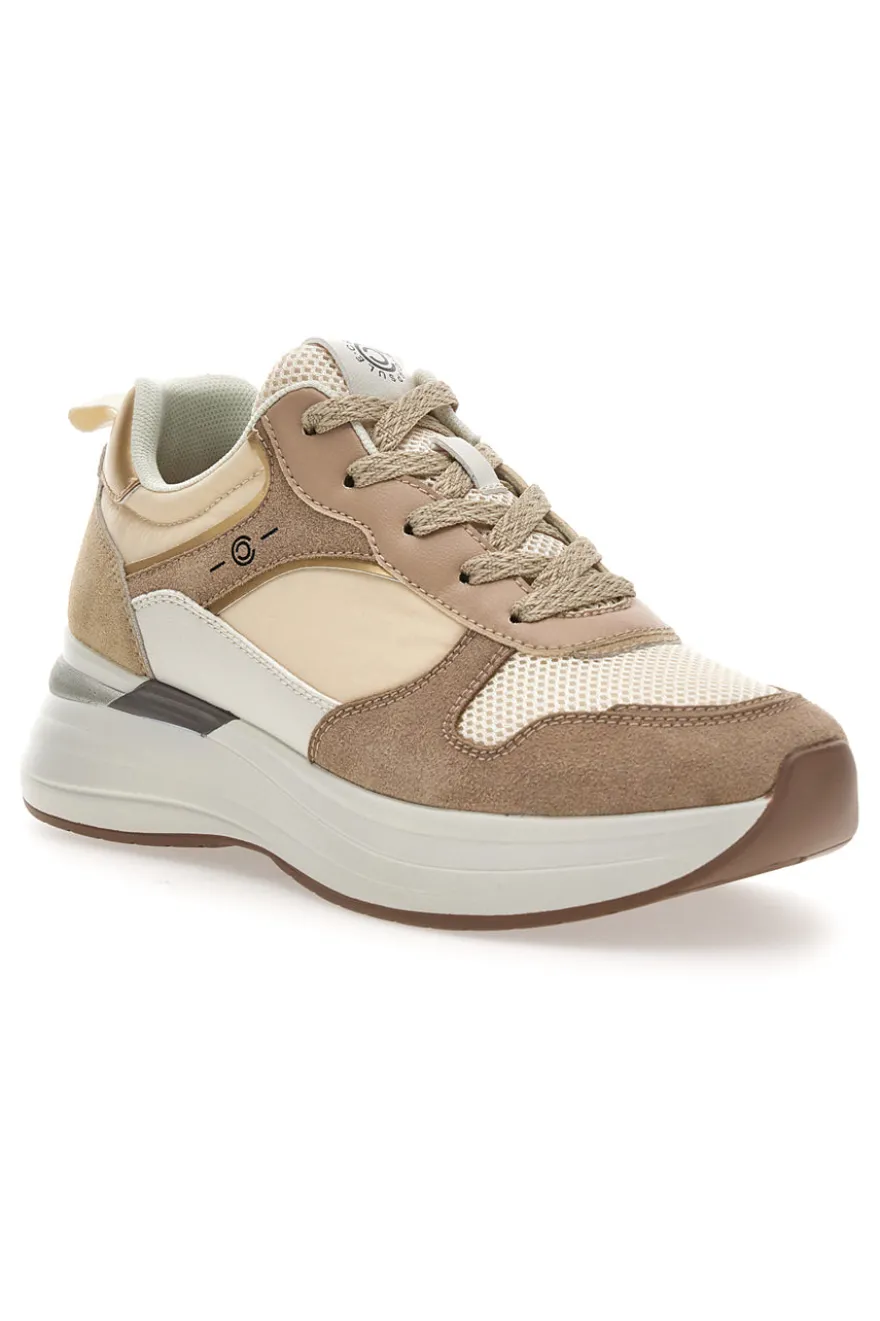 Sneakers Beige zeppa comfort Pittarello capsule Kendy