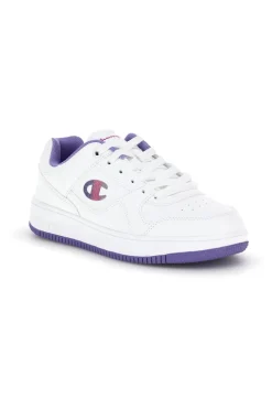 Sneakers bianca dettagli viola Champion RD18 Low G GS