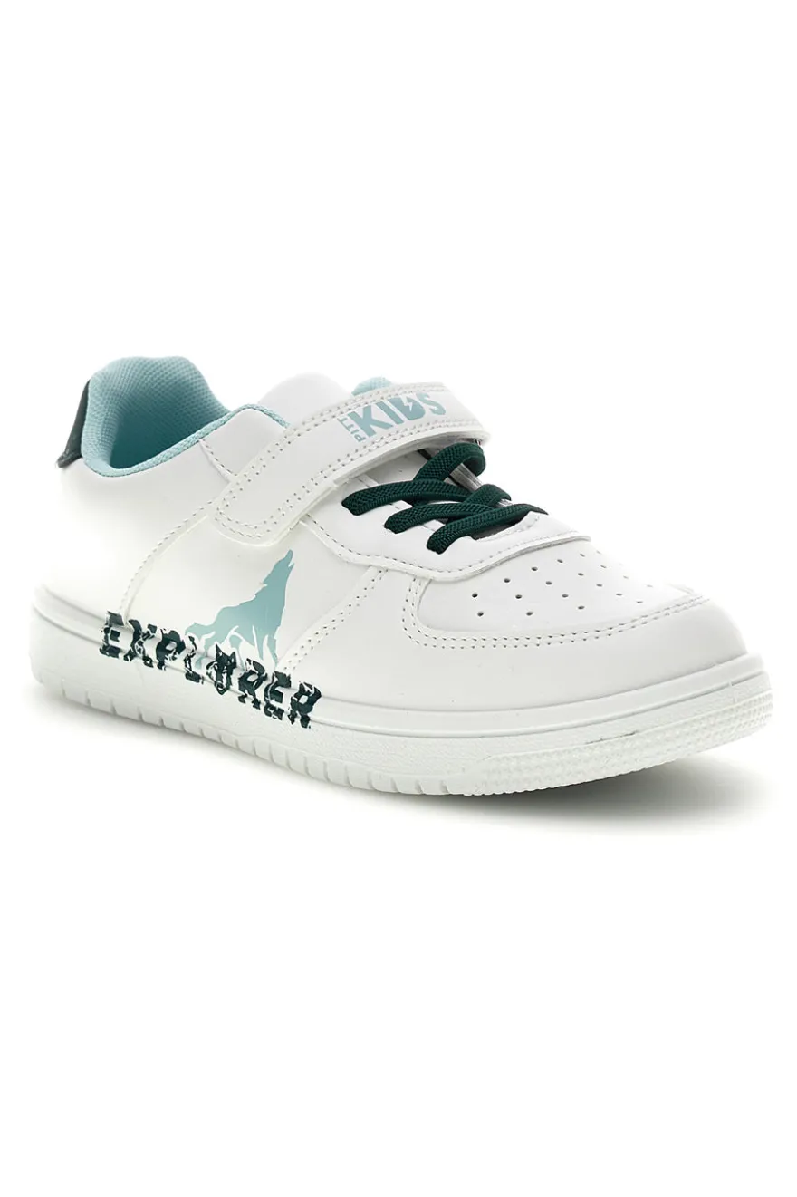 Sneakers bianca Pitt kids PK1871B