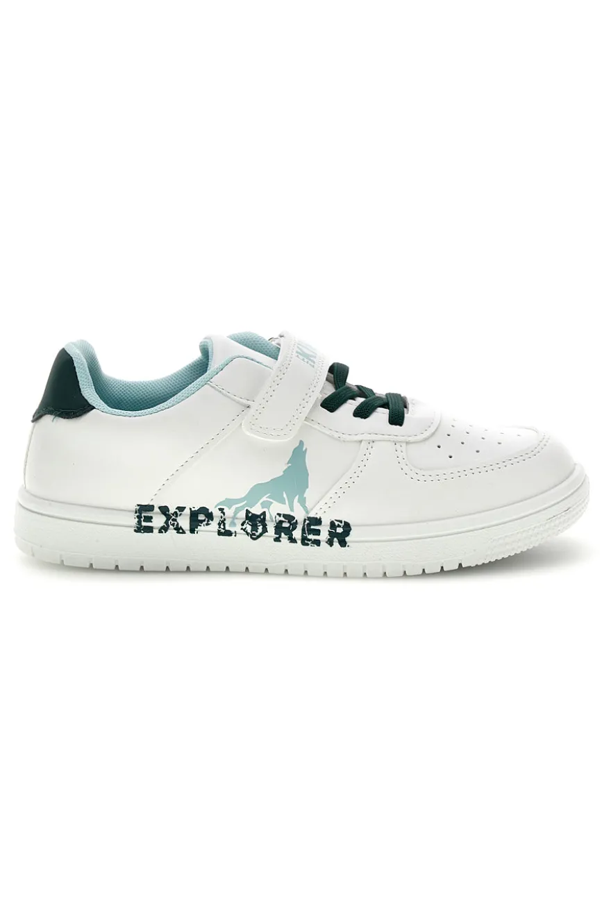 Sneakers bianca Pitt kids PK1871B
