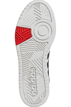 Sneakers Bianche Alte con Lacci Adidas Hoops 3.0 Mid