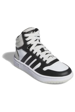 Sneakers bianche alte con lacci Adidas HOOPS 3.0 MID K
