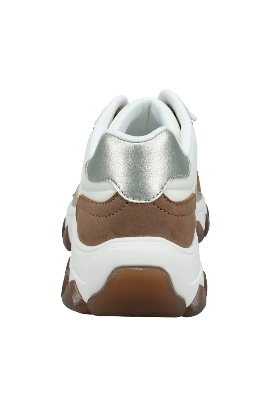 Sneakers Bianche Beige e Cuoio Bagatt D45AJL015569