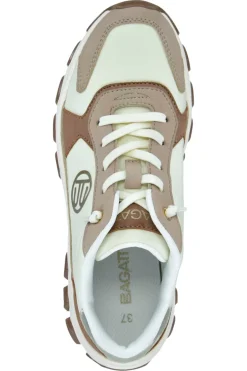 Sneakers Bianche Beige e Cuoio Bagatt D45AJL015569
