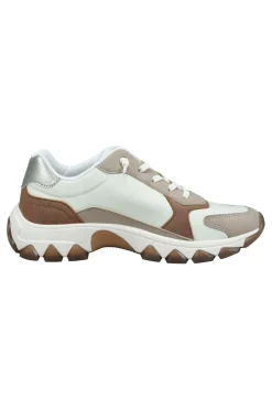 Sneakers Bianche Beige e Cuoio Bagatt D45AJL015569