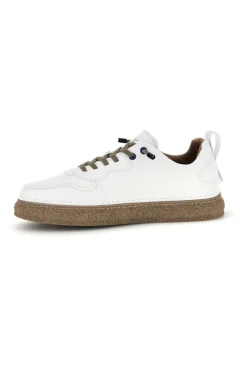 Sneakers bianche bicolore con lacci elastici Amerigo Vespucci AV410
