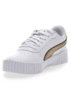 Sneakers Bianche Casula con Lacci Puma Carina 2.0 Mettalic Shine