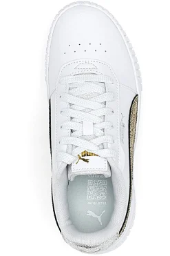 Sneakers Bianche Casula con Lacci Puma Carina 2.0 Mettalic Shine