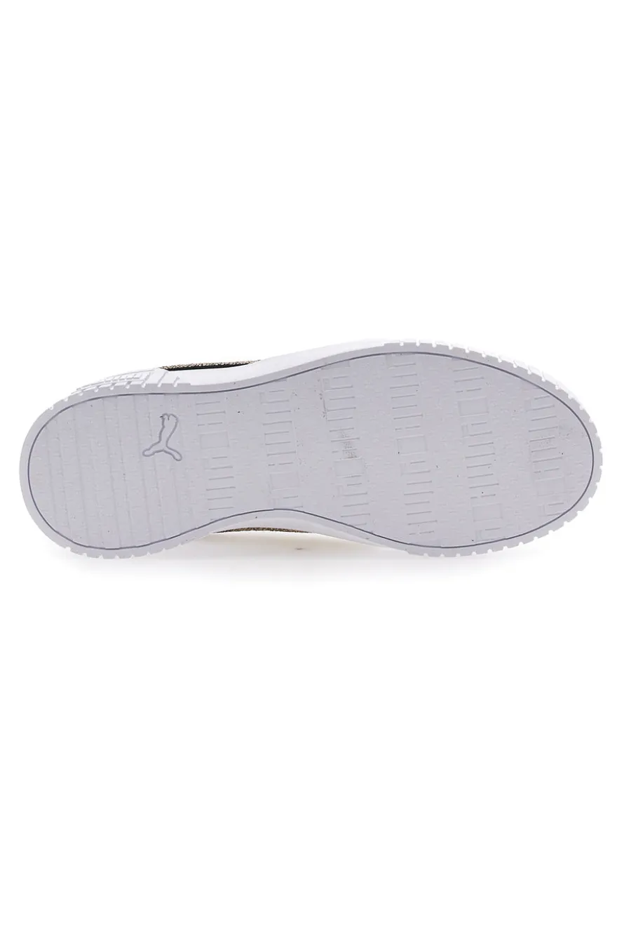 Sneakers Bianche Casula con Lacci Puma Carina 2.0 Mettalic Shine