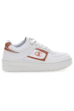 Sneakers Bianche Champion Foul Play Plat Metal