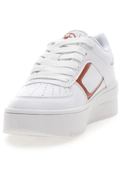 Sneakers Bianche Champion Foul Play Plat Metal