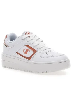 Sneakers Bianche Champion Foul Play Plat Metal