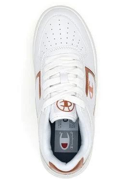 Sneakers Bianche Champion Foul Play Plat Metal