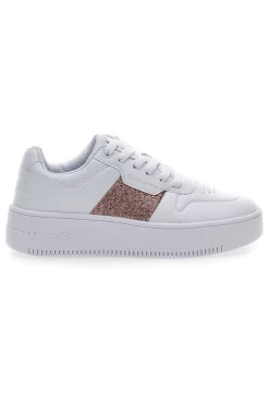 Sneakers Bianche Champion Rebound Platform Sparkle