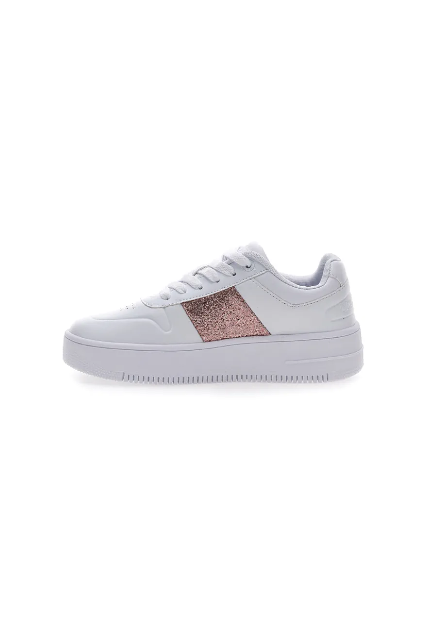 Sneakers Bianche Champion Rebound Platform Sparkle