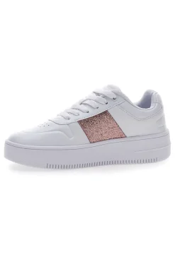 Sneakers Bianche Champion Rebound Platform Sparkle