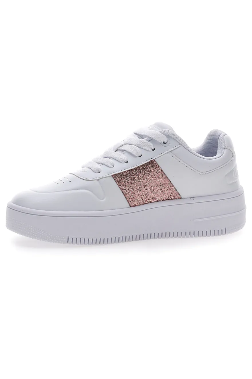 Sneakers Bianche Champion Rebound Platform Sparkle