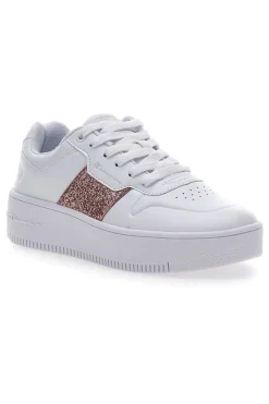 Sneakers Bianche Champion Rebound Platform Sparkle