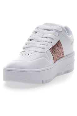Sneakers Bianche Champion Rebound Platform Sparkle