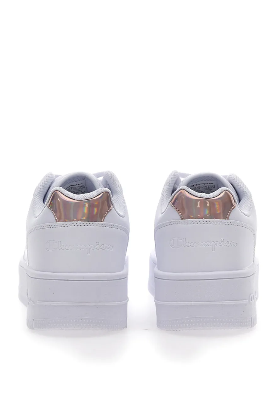 Sneakers Bianche Champion Rebound Platform Glitter