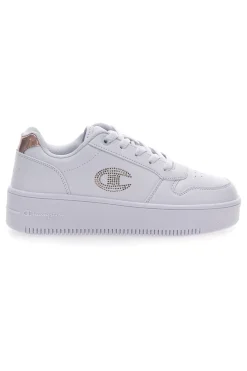 Sneakers Bianche Champion Rebound Platform Glitter