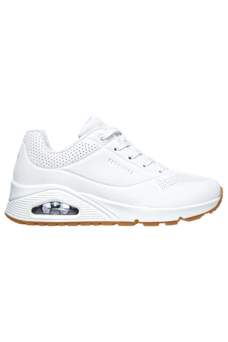 Sneakers Bianche Con Air-Cooled Memory Foam Skech-Air Skechers Uno Stand on Air