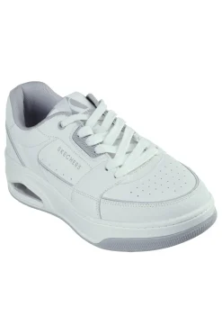 Sneakers bianche con Air-Cooled Memory Foam SKECHERS UNO COURT LOW-POST