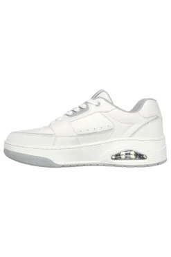 Sneakers bianche con Air-Cooled Memory Foam SKECHERS UNO COURT LOW-POST