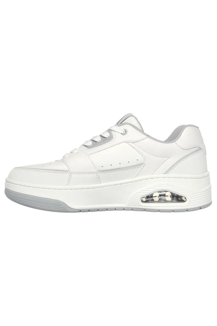 Sneakers bianche con Air-Cooled Memory Foam SKECHERS UNO COURT LOW-POST