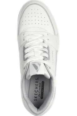 Sneakers bianche con Air-Cooled Memory Foam SKECHERS UNO COURT LOW-POST
