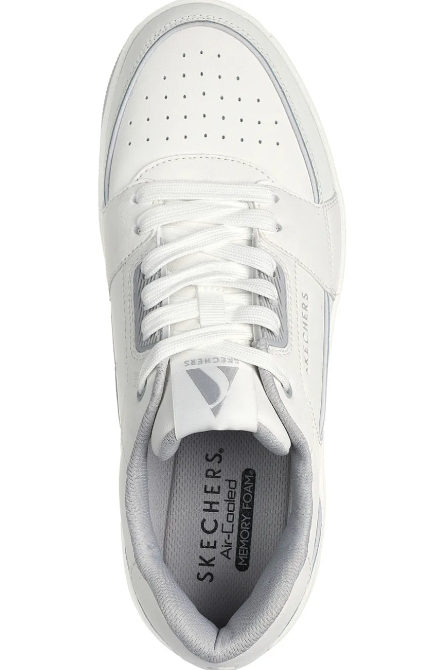 Sneakers bianche con Air-Cooled Memory Foam SKECHERS UNO COURT LOW-POST