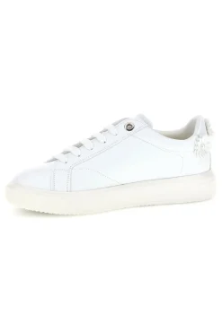Sneakers bianche con applicazioni floreali Ferre F760