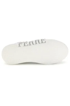 Sneakers bianche con applicazioni floreali Ferre F760