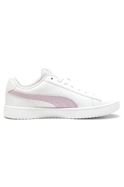 Sneakers Bianche con Banda Rosa Puma Rickie Classic JR
