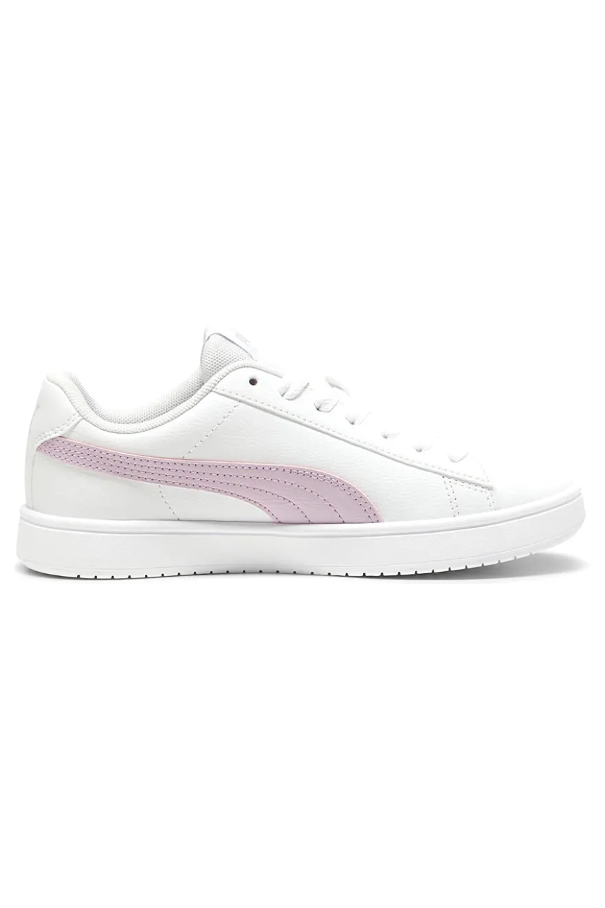 Sneakers Bianche con Banda Rosa Puma Rickie Classic JR