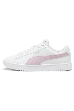 Sneakers Bianche con Banda Rosa Puma Rickie Classic JR