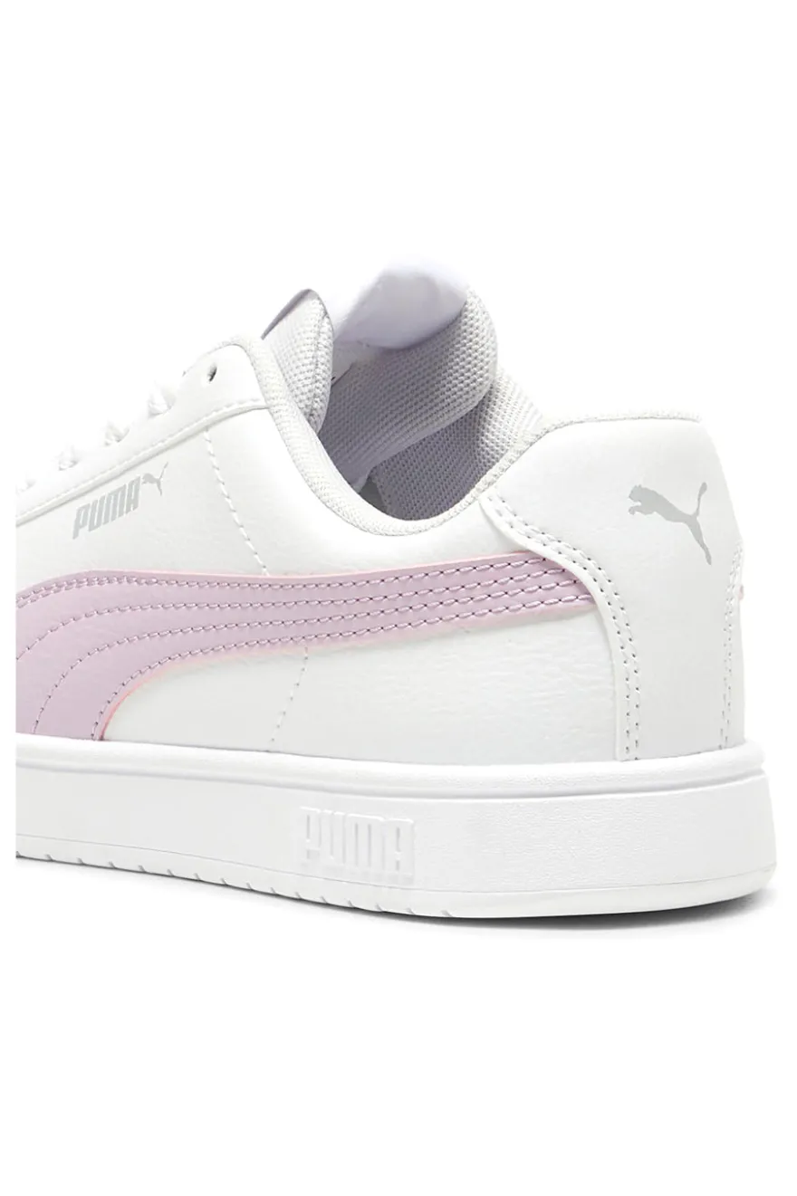 Sneakers Bianche con Banda Rosa Puma Rickie Classic JR
