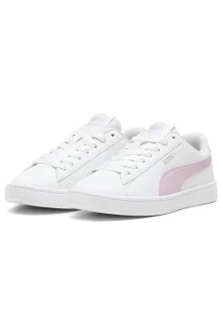 Sneakers Bianche con Banda Rosa Puma Rickie Classic JR